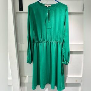 Loft green midi dress